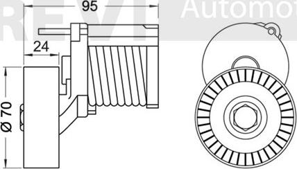 Trevi Automotive TA1875 - Ремъчен обтегач, пистов ремък vvparts.bg