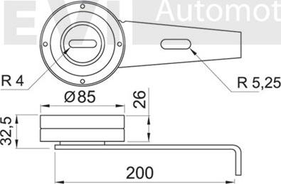 Trevi Automotive TA1348 - Паразитна / водеща ролка, пистов ремък vvparts.bg