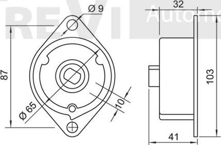 Trevi Automotive TA1343 - Ремъчен обтегач, пистов ремък vvparts.bg