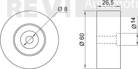 Trevi Automotive TA1347 - Паразитна / водеща ролка, пистов ремък vvparts.bg