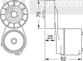 Trevi Automotive TA1242 - Ремъчен обтегач, пистов ремък vvparts.bg