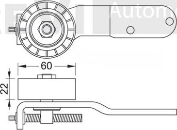 Trevi Automotive TA1216 - Паразитна / водеща ролка, пистов ремък vvparts.bg