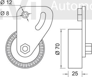 Trevi Automotive TA1210 - Паразитна / водеща ролка, пистов ремък vvparts.bg