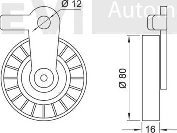 Trevi Automotive TA1235 - Паразитна / водеща ролка, пистов ремък vvparts.bg