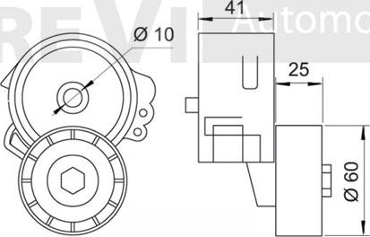 Trevi Automotive TA1236 - Ремъчен обтегач, пистов ремък vvparts.bg