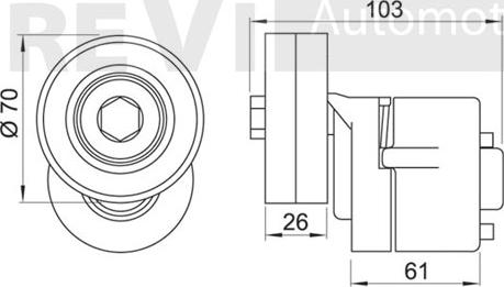 Trevi Automotive TA1270 - Ремъчен обтегач, пистов ремък vvparts.bg