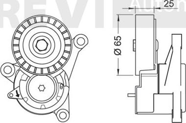 Trevi Automotive TA1746 - Ремъчен обтегач, пистов ремък vvparts.bg