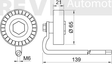 Trevi Automotive TA1701 - Паразитна / водеща ролка, пистов ремък vvparts.bg