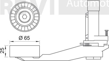 Trevi Automotive TA2000 - Ремъчен обтегач, пистов ремък vvparts.bg