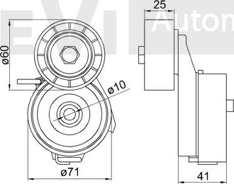 Trevi Automotive TA2149 - Ремъчен обтегач, пистов ремък vvparts.bg