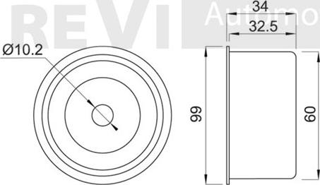 Trevi Automotive TD1417 - Паразитна / водеща ролка, зъбен ремък vvparts.bg