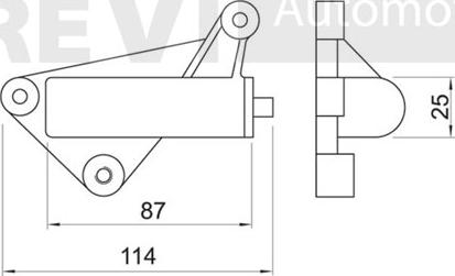 Trevi Automotive TD1540 - Демпер (успокоител-ртепт.вибр.), зъбен ремък vvparts.bg