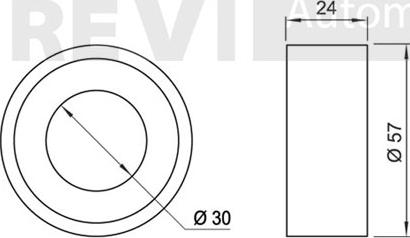 Trevi Automotive TD1506 - Паразитна / водеща ролка, зъбен ремък vvparts.bg