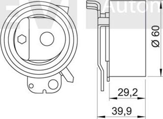 Trevi Automotive TD1508 - Обтяжна ролка, ангренаж vvparts.bg