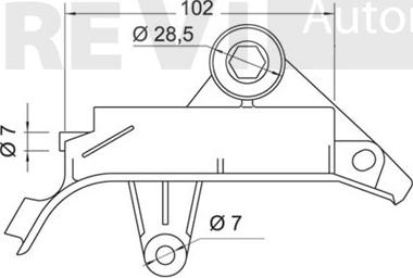 Trevi Automotive TD1530 - Демпер (успокоител-ртепт.вибр.), зъбен ремък vvparts.bg