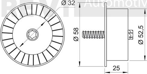 Trevi Automotive TD1528 - Паразитна / водеща ролка, зъбен ремък vvparts.bg