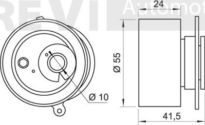 Trevi Automotive TD1694 - Обтяжна ролка, ангренаж vvparts.bg