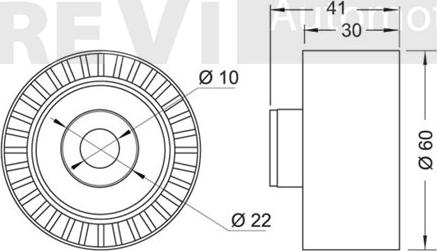 Trevi Automotive TD1614 - Паразитна / водеща ролка, зъбен ремък vvparts.bg