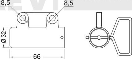 Trevi Automotive TD1689 - Демпер (успокоител-ртепт.вибр.), зъбен ремък vvparts.bg