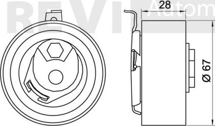 Trevi Automotive TD1632 - Обтяжна ролка, ангренаж vvparts.bg