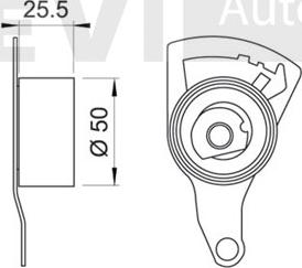 Trevi Automotive TD1195 - Обтяжна ролка, ангренаж vvparts.bg