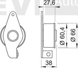 Trevi Automotive TD1191 - Обтяжна ролка, ангренаж vvparts.bg