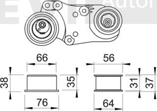 Trevi Automotive TD1106 - Ремъчен обтегач, ангренаж vvparts.bg