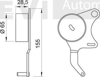 Trevi Automotive TD1118 - Обтяжна ролка, ангренаж vvparts.bg