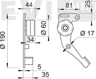 Trevi Automotive TD1133 - Обтяжна ролка, ангренаж vvparts.bg