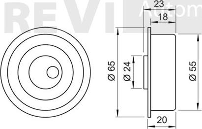 Trevi Automotive TD1321 - Обтяжна ролка, ангренаж vvparts.bg