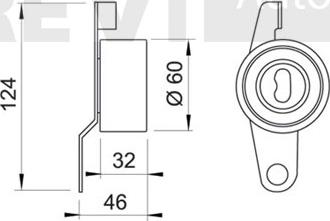 Trevi Automotive TD1289 - Обтяжна ролка, ангренаж vvparts.bg