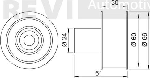 Trevi Automotive TD1238 - Паразитна / водеща ролка, зъбен ремък vvparts.bg