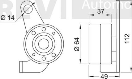 Trevi Automotive TD1223 - Паразитна / водеща ролка, зъбен ремък vvparts.bg