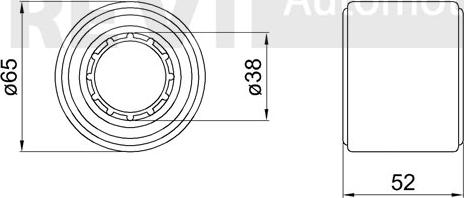 Trevi Automotive WB1439 - Комплект колесен лагер vvparts.bg