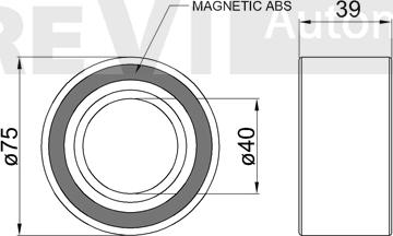 Trevi Automotive WB1004 - Комплект колесен лагер vvparts.bg