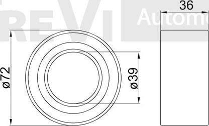 Trevi Automotive WB1102 - Комплект колесен лагер vvparts.bg