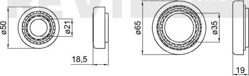 Trevi Automotive WB1848 - Комплект колесен лагер vvparts.bg