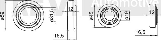 Trevi Automotive WB1809 - Комплект колесен лагер vvparts.bg