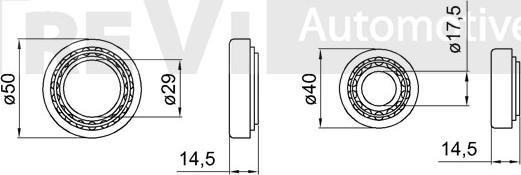 Trevi Automotive WB1819 - Комплект колесен лагер vvparts.bg