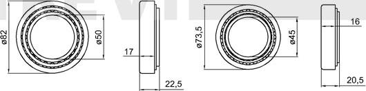 Trevi Automotive WB1382 - Комплект колесен лагер vvparts.bg