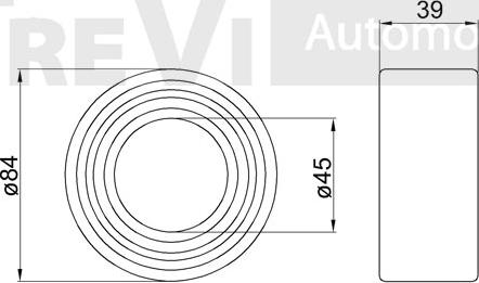 Trevi Automotive WB1291 - Комплект колесен лагер vvparts.bg