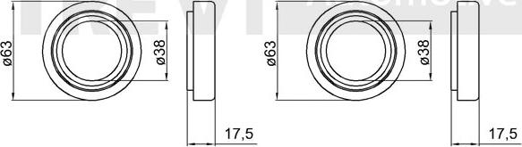 Trevi Automotive WB1269 - Комплект колесен лагер vvparts.bg