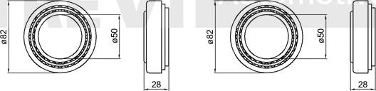 Trevi Automotive WB2063 - Комплект колесен лагер vvparts.bg