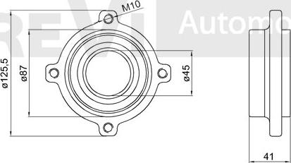 Trevi Automotive WB2242 - Комплект колесен лагер vvparts.bg