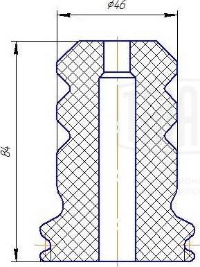 Trialli BCS 1084 - Прахозащитен комплект, амортисьор vvparts.bg