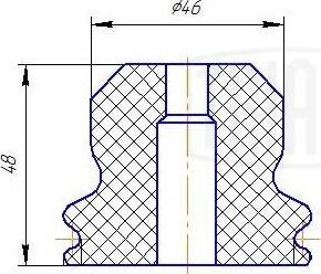 Trialli BCS 2048 - Прахозащитен комплект, амортисьор vvparts.bg