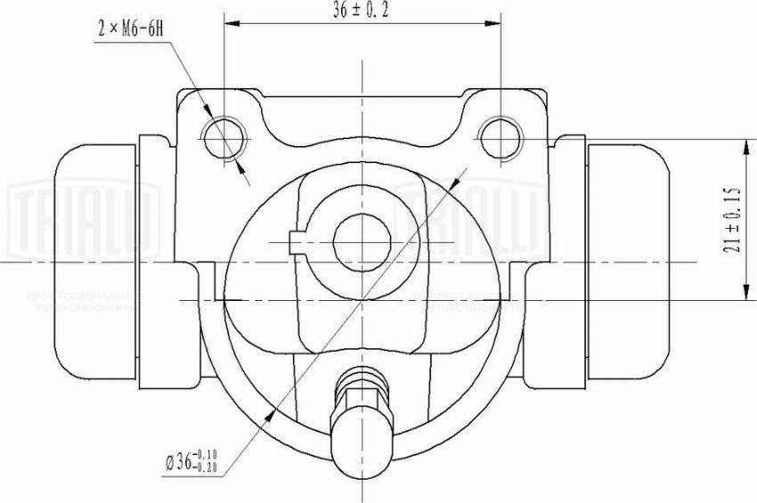 Trialli CF 0128 - Спирачно цилиндърче на колелото vvparts.bg