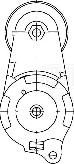 Trialli CM 5437 - Паразитна / водеща ролка, пистов ремък vvparts.bg