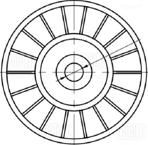 Trialli CM 5361 - Паразитна / водеща ролка, пистов ремък vvparts.bg