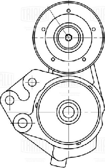 Trialli CM 5381 - Ремъчен обтегач, пистов ремък vvparts.bg